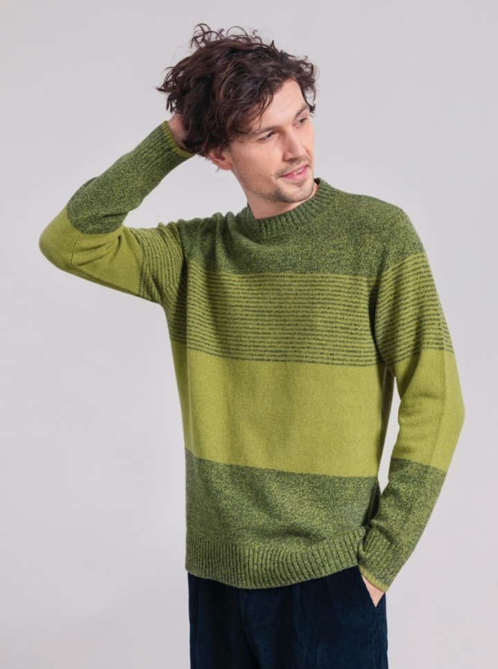 Maglia Michelangelo in cashmere rigenerato - green – LA CAMERA INCANTATA