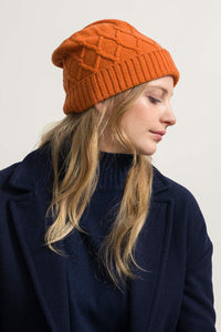 Cappello in lana rigenerata Louis / Arancio Becco d'Oca