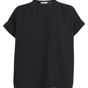 Camicia maniche corte cotone organico - Black