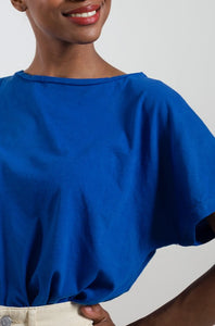 T-shirt over basica Loulou - blu