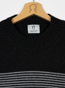 Maglia Michelangelo in cashmere rigenerato - black