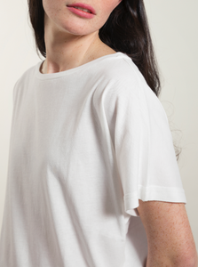 T-shirt over basica Loulou - bianco